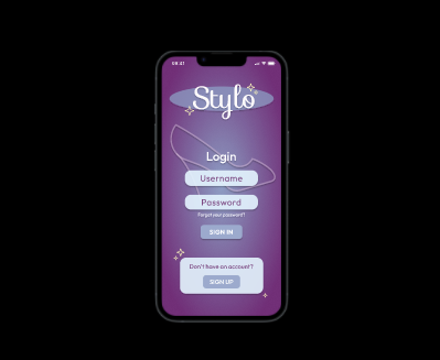 Screenshot of Stylo Hi-Fi Prototype